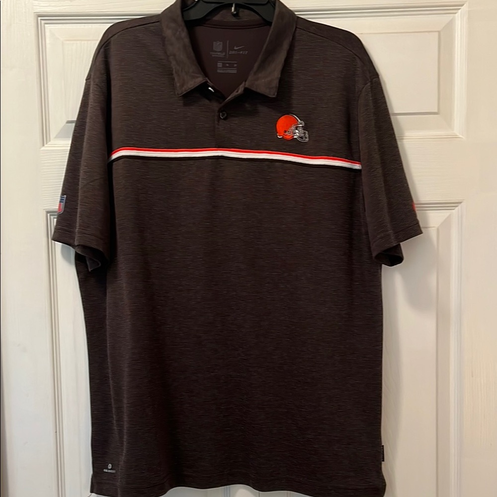 Nike NFL On Field Apparel Cleveland Browns Polo Shirt